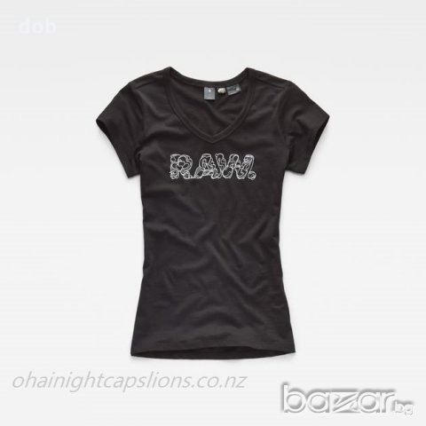 нова дамска тениска G-Star RAW  Danarius Slim V оригинал, снимка 2 - Тениски - 20490696