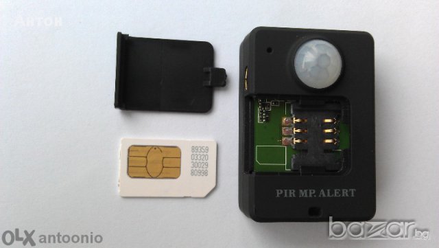 Шпионска GSM аларма PIR инфрачервен сензор движение SIM СОТ охрана кола апартамент вила офис стая, снимка 4 - Други - 11826461