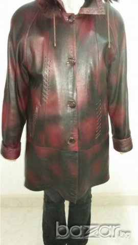 Кожено палто дамско