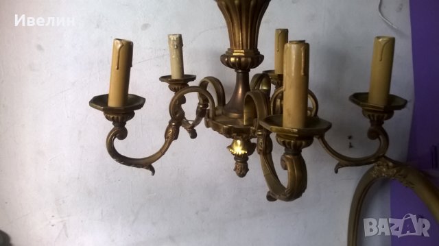 бароков полилей от бронз, снимка 4 - Полилеи - 25195547