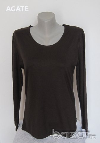 Нова дамска блузка XL- тъмно кафява, снимка 1 - Блузи с дълъг ръкав и пуловери - 10143831