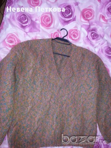 Дамски плетен пуловер зимен вълнен, снимка 4 - Блузи с дълъг ръкав и пуловери - 12768969