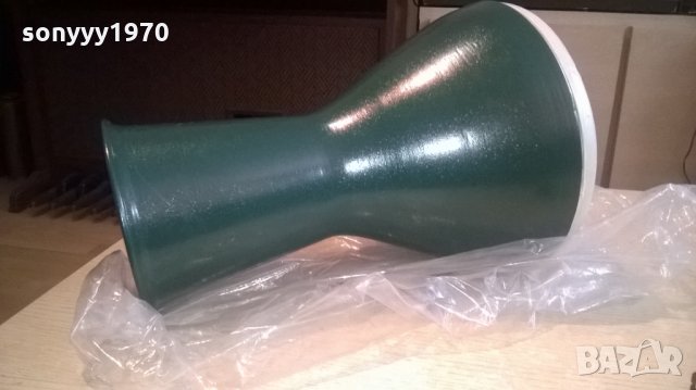 ГОЛЯМА-метална зелена табамбука-внос сирия-40х25см, снимка 1 - Ударни инструменти - 22553846