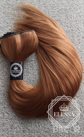 С6 HAIR EXTENSIONS ELESSA - Натурални Екстеншъни Комплект от 200 грама Коса, снимка 9 - Аксесоари за коса - 24348670