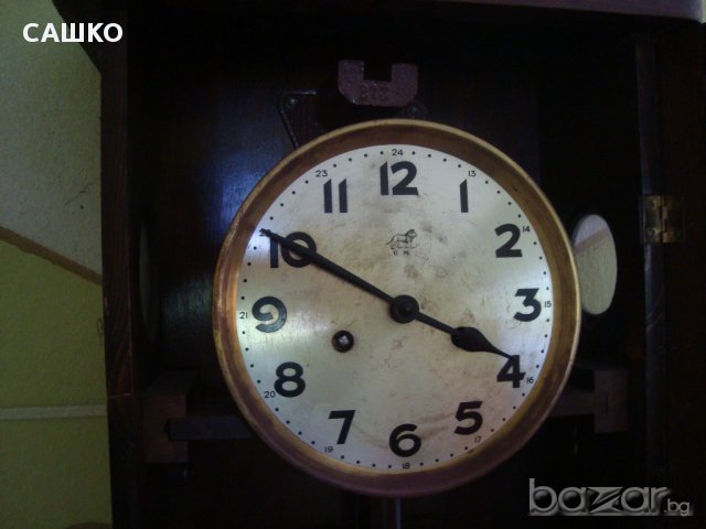 Стенен часовник антикварен U M Muller 1930г., снимка 4 - Антикварни и старинни предмети - 18044620