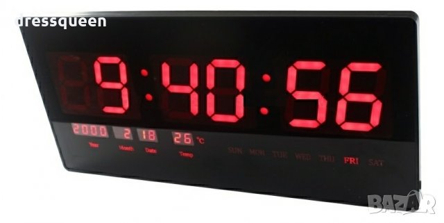 4622 Дигитален стенен часовник с термометър и календар в Друга електроника  в гр. Варна - ID23460055 — Bazar.bg