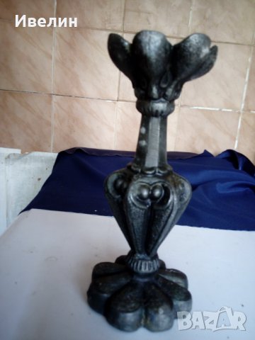 бароков свещник, снимка 1 - Антикварни и старинни предмети - 22530676