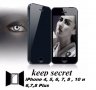 Черен закален стъклен протектор за iPhone 4,5, 6,7,8,10 и 6,7,8 Plus Anti-Spy анти шпионски, снимка 1 - Фолия, протектори - 12663064
