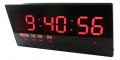 4622 Дигитален стенен часовник с термометър и календар, снимка 1