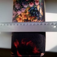 Дамска чанта с порфейл с цвятя красива стилна модерна, снимка 9 - Портфейли, портмонета - 7162908