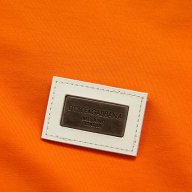 D&G Dolce and Gabbana Orange Plate Logo Мъжка Тениска size 48 (M), снимка 5 - Тениски - 7562835
