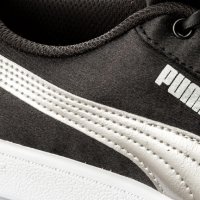 ПРОМО 🍊 PUMA № 38 🍊 Дамски обувки със сатениран ефект BLACK&SILVER нови с кутия, снимка 3 - Маратонки - 25358811