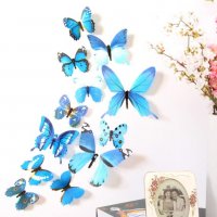 Пеперуди 3D за декорация 12 броя., снимка 3 - Декорация за дома - 20112640