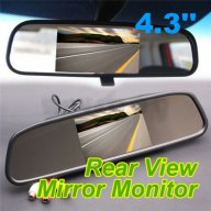 Огледало за кола с вграден 4.3" TFT монитор, снимка 1 - Други - 9938334