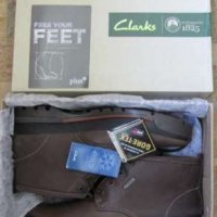 Нови Clarks Narly Hill GTX Brown WarmLined Leather № 44 1/2 Gore-Tex , снимка 1 - Мъжки боти - 13800978