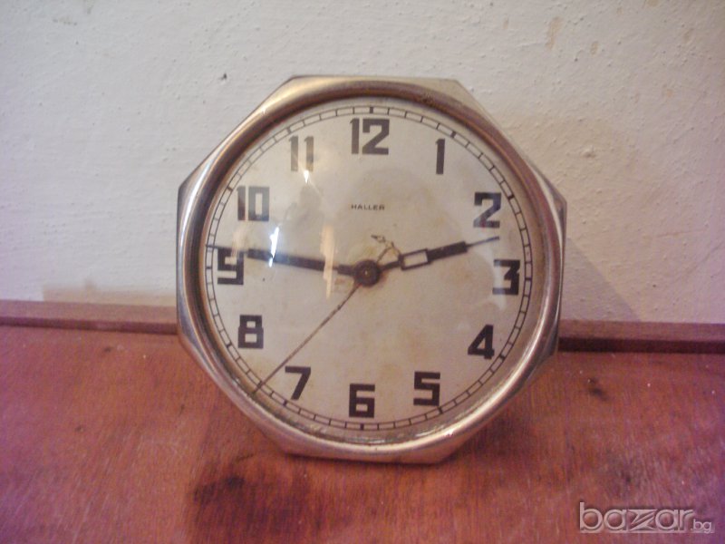 HALLER стар часовник с будилник, снимка 1