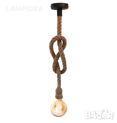 Висяща лампа - Въже - Еденично, снимка 1