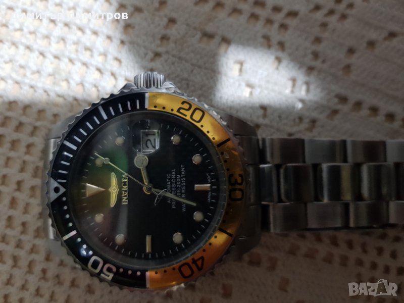 Продавам часовник ИНВИКТА-автомат, 20 атм., снимка 1