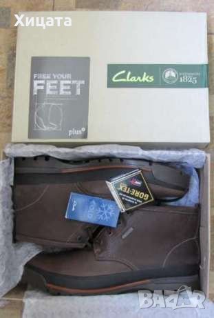 Нови Clarks Narly Hill GTX Brown WarmLined Leather № 44 1/2 Gore-Tex , снимка 1