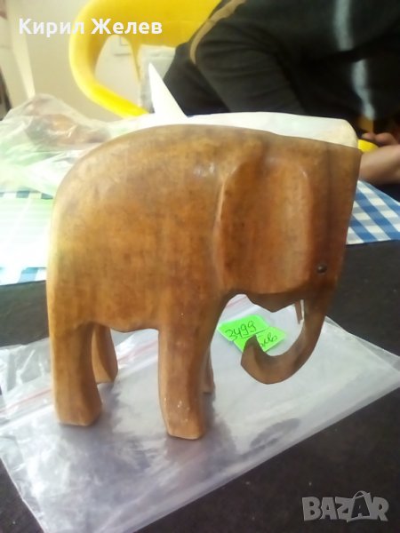 Дървен слон-3499, снимка 1