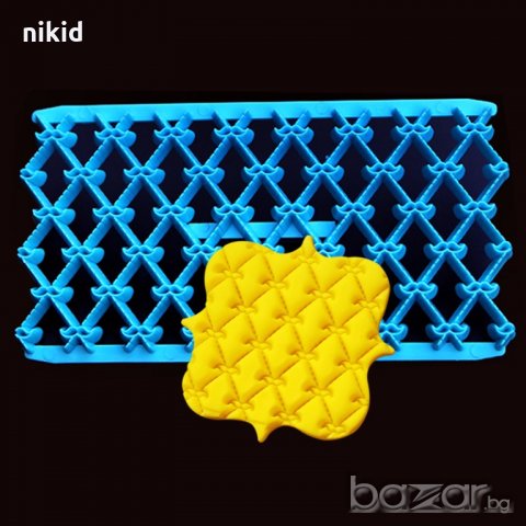 мустак мустачки мрежа ограда решетка пластмасова щампа за украса и декор на торти фондан борд