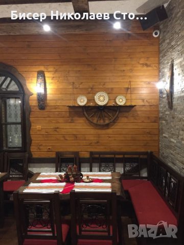 Рафт- етажерка от автентично колело на каруца!!!, снимка 13 - Декорация за дома - 10897306