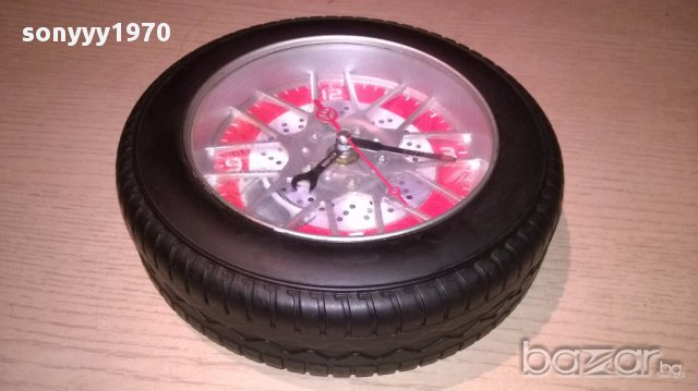 Часовник-гума-19см-внос швеицария, снимка 7 - Антикварни и старинни предмети - 13681519