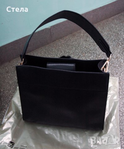 Дамска чанта Meli Melo Paris, нова, с етикет, черна, снимка 10 - Чанти - 23745485