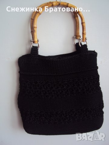 Дамска плетена чанта на 1 кука, снимка 1 - Чанти - 22551864