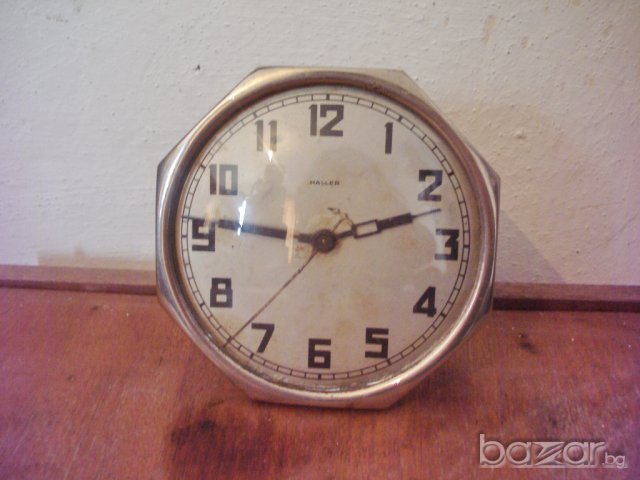 HALLER стар часовник с будилник