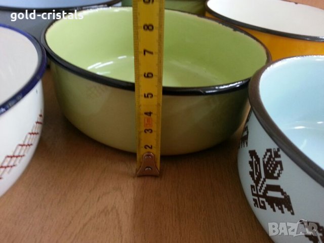 Български емайлирани купи, снимка 6 - Съдове за готвене - 26134980