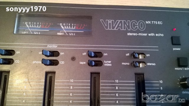 Vivanco mx775ec stereo mixer/eho-germany-внос швеицария, снимка 5 - Ресийвъри, усилватели, смесителни пултове - 13824371