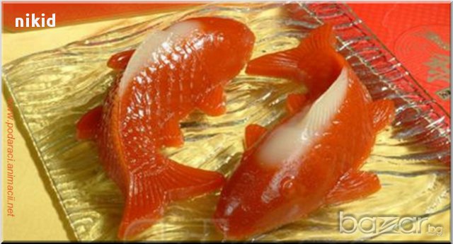 средна пластмасова готварска форма поликарбонат риба шаран желе  за вашата маса идея украса молд, снимка 2 - Форми - 13263550