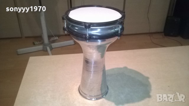 НОВА Тарамбука метална инокс-31/21см-нова-внос сирия