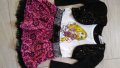 бебешка детска Рапунцел Rapunzel рокля с ръкави тип връхно сако, снимка 3