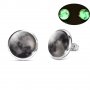3Д фосфорни Обеци Тип Луна 🌒- светещи , снимка 1 - Обеци - 23631334