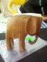 Дървен слон-3499, снимка 1