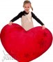 Огромно плюшено сърце , снимка 1 - Плюшени играчки - 20664797