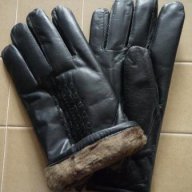 ПРОМО Много топли мъжки ръкавици естествена кожа 01 , снимка 3 - Шапки - 13007685