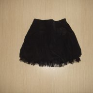 Разкошна черна пола с волан от тюл, Зара / Zara, 2-3г., снимка 1 - Детски рокли и поли - 15285351