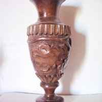 Стара ваза дърворезба 4, снимка 1 - Антикварни и старинни предмети - 23075795