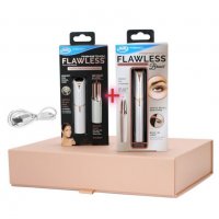 ПРОМОПАКЕТ❗️ Flawles за лице с USB + Flawles Brows с USB за почистване на вежди., снимка 2 - Тримери - 25962592