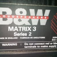 B & W MATRIX 3 SERIES 2 HIGH-END Bowers & Wilkins tower speaker RATRITY, снимка 2 - Тонколони - 21572435