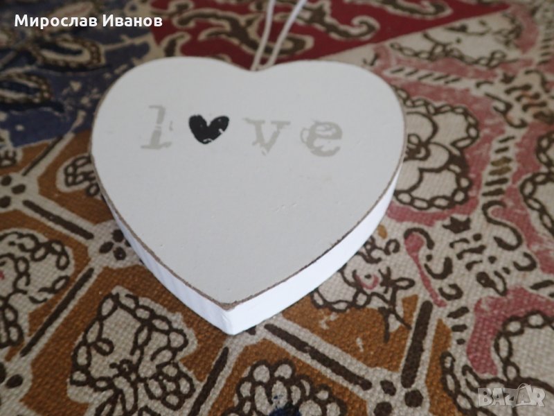 " СЪРЦЕ " - дървен сувенир от Холандия , снимка 1