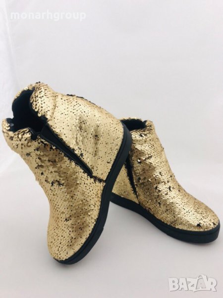 Дамски обувки Botineli-Gold, снимка 1