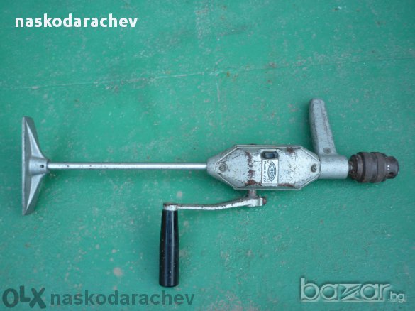 Ръчна дрелка, механична бормашина, ретро маткап, снимка 1