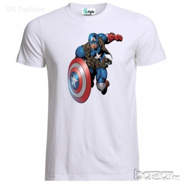 Мъжка Тениска Captain America Superhero, снимка 1