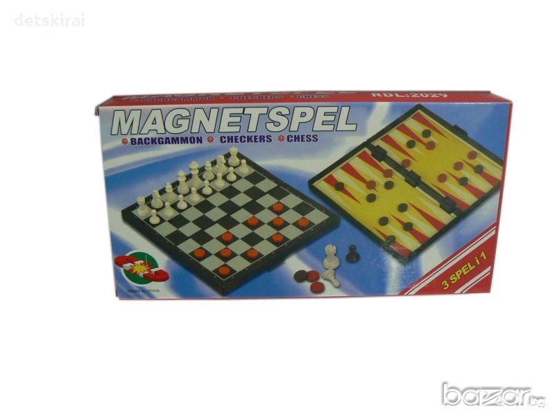 Магнитен шах - 3в1, снимка 1