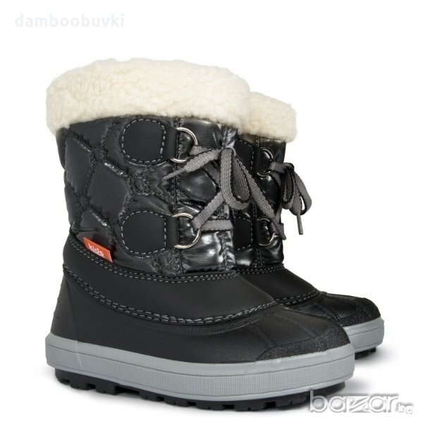 Безплатна доставка Детски апрески DEMAR FURRY черно с естествена вълна, снимка 1