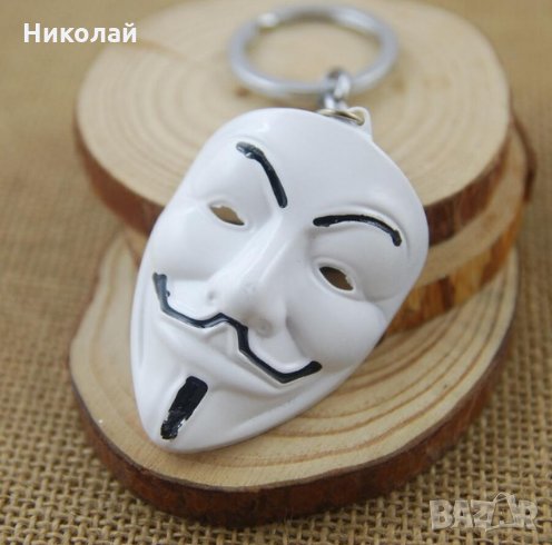 3D ключодържател Анонимните , маска Вендета Anonymous v for vendetta, снимка 1